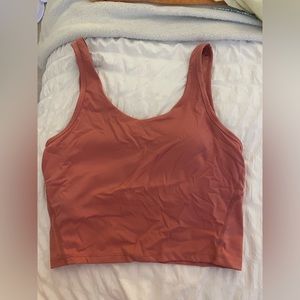 Pink athletic top/long line bra.